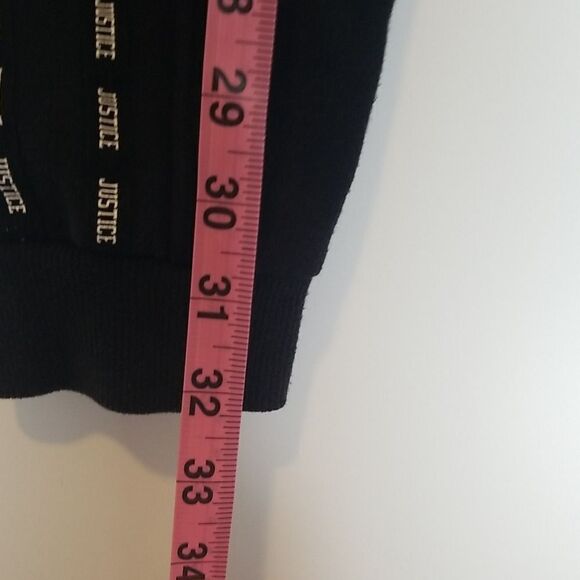 Justice black Girls sweatpants size 12 - Picture 4 of 6